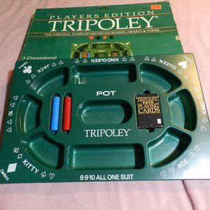 Vintage 1989 Players Edition Tripoley. Everything included. Original Box. Cadaco